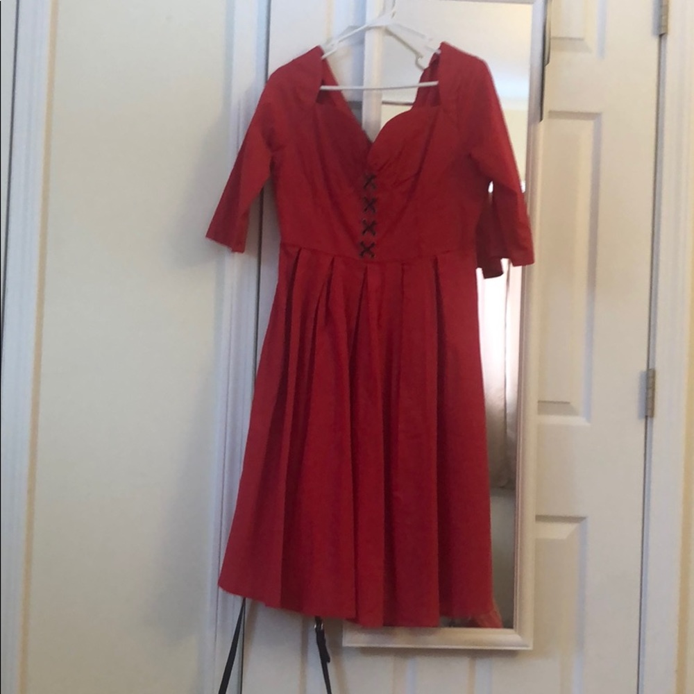 Red dress